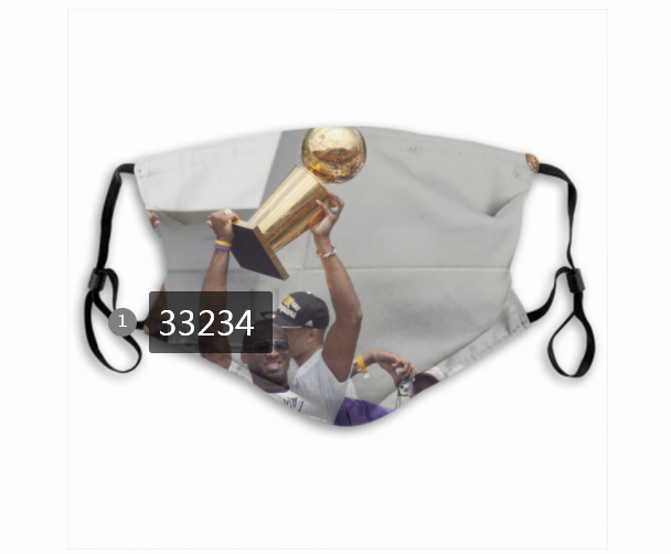 2021 NBA Los Angeles Lakers #24 kobe bryant 33234 Dust mask with filter